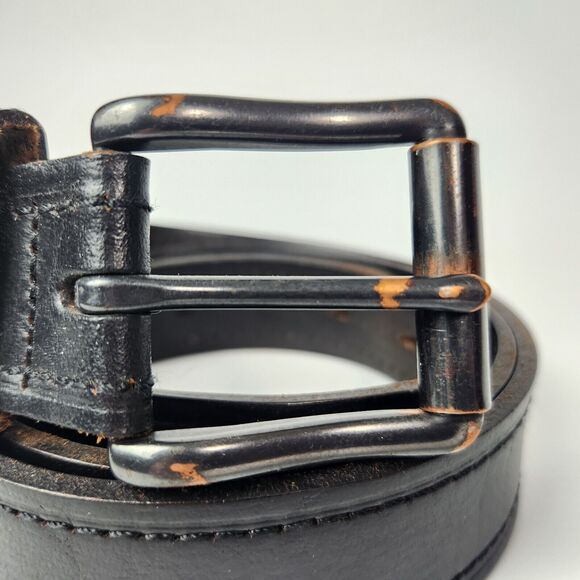 Black Leather Dickies Belt Mens 40 Chore Wear Work Utility Tactical Barn Quality - Picture 2 of 10